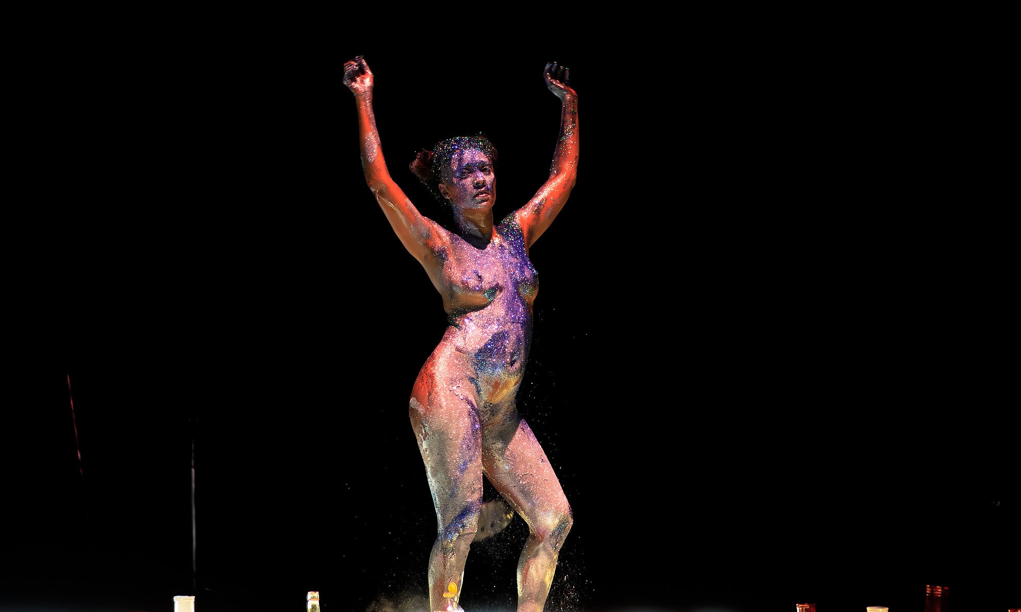 Bruja, performance artistique, peinture corporelle, danse, expression artistique, Jonathan Dahan.